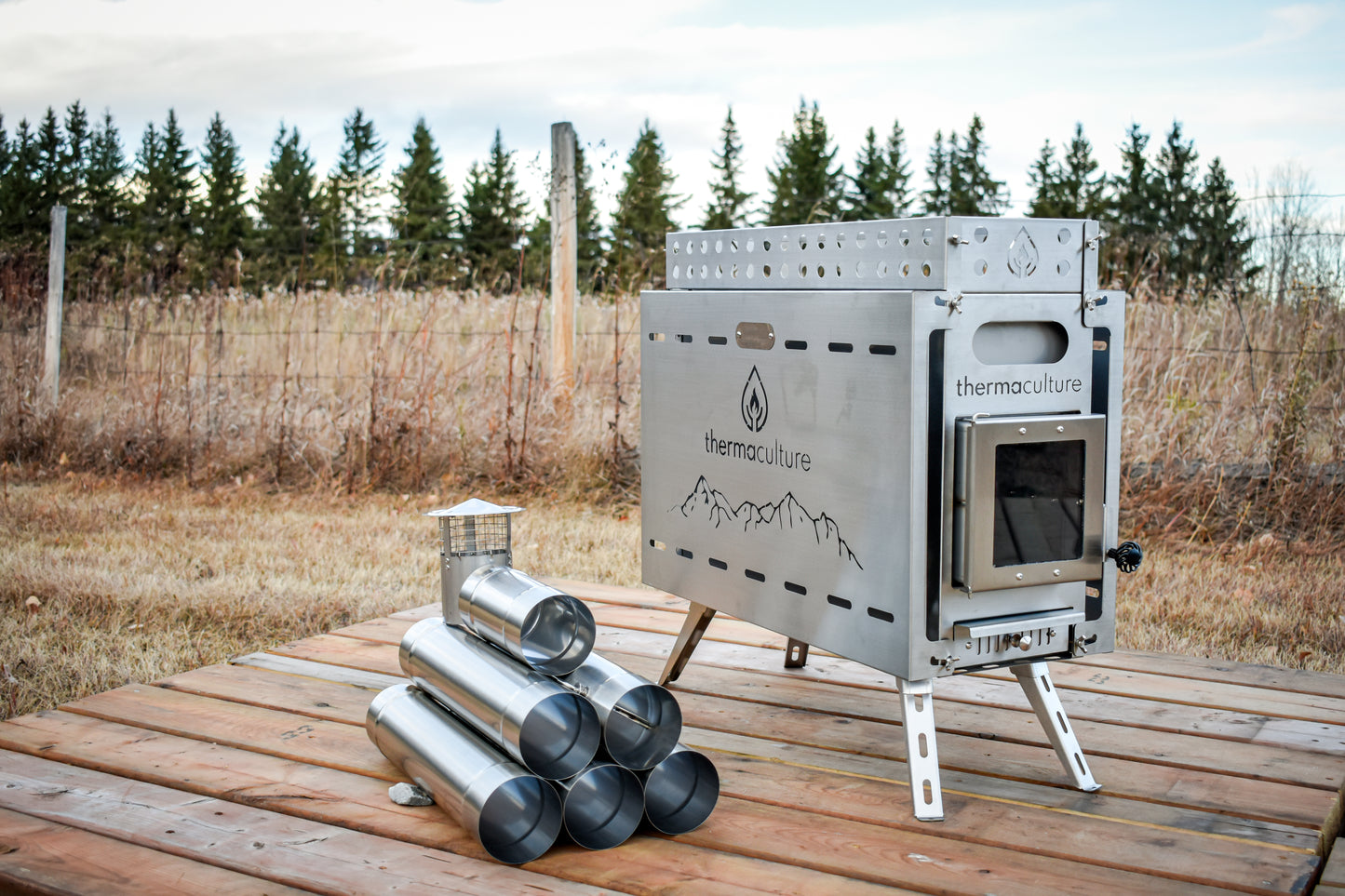 The Core Kit - Sauna Tent, Stove, Benches + Rocks.