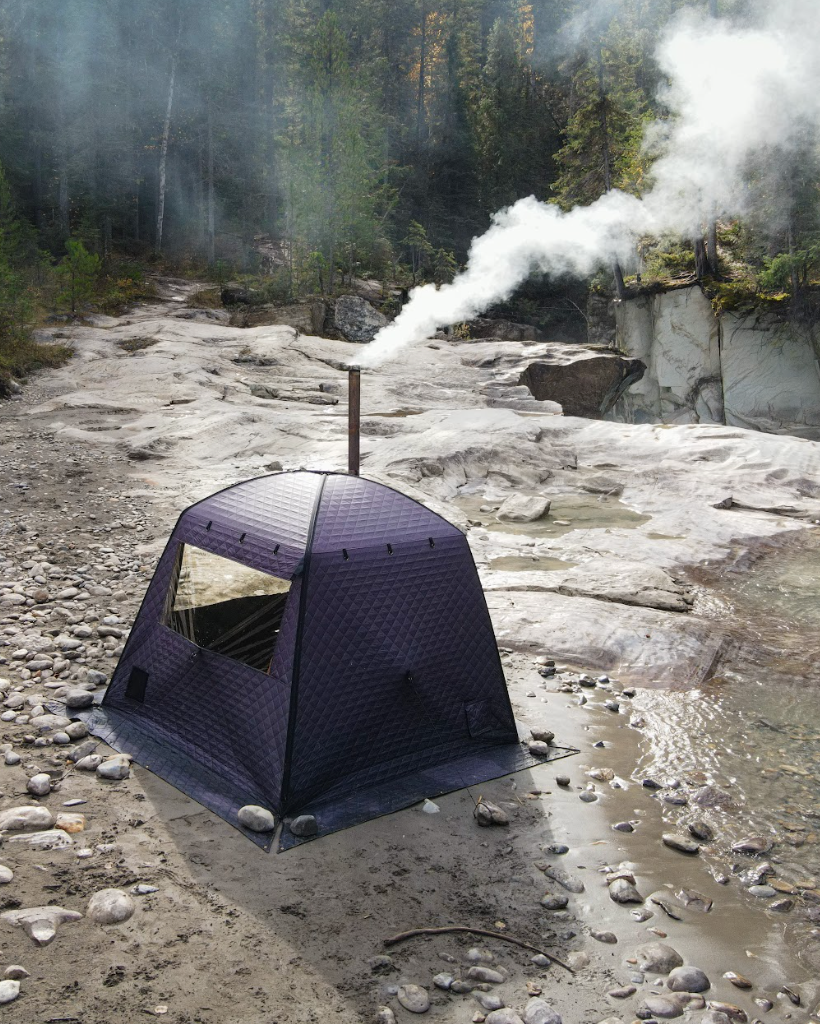 The Core Kit - Sauna Tent, Stove, Benches + Rocks.
