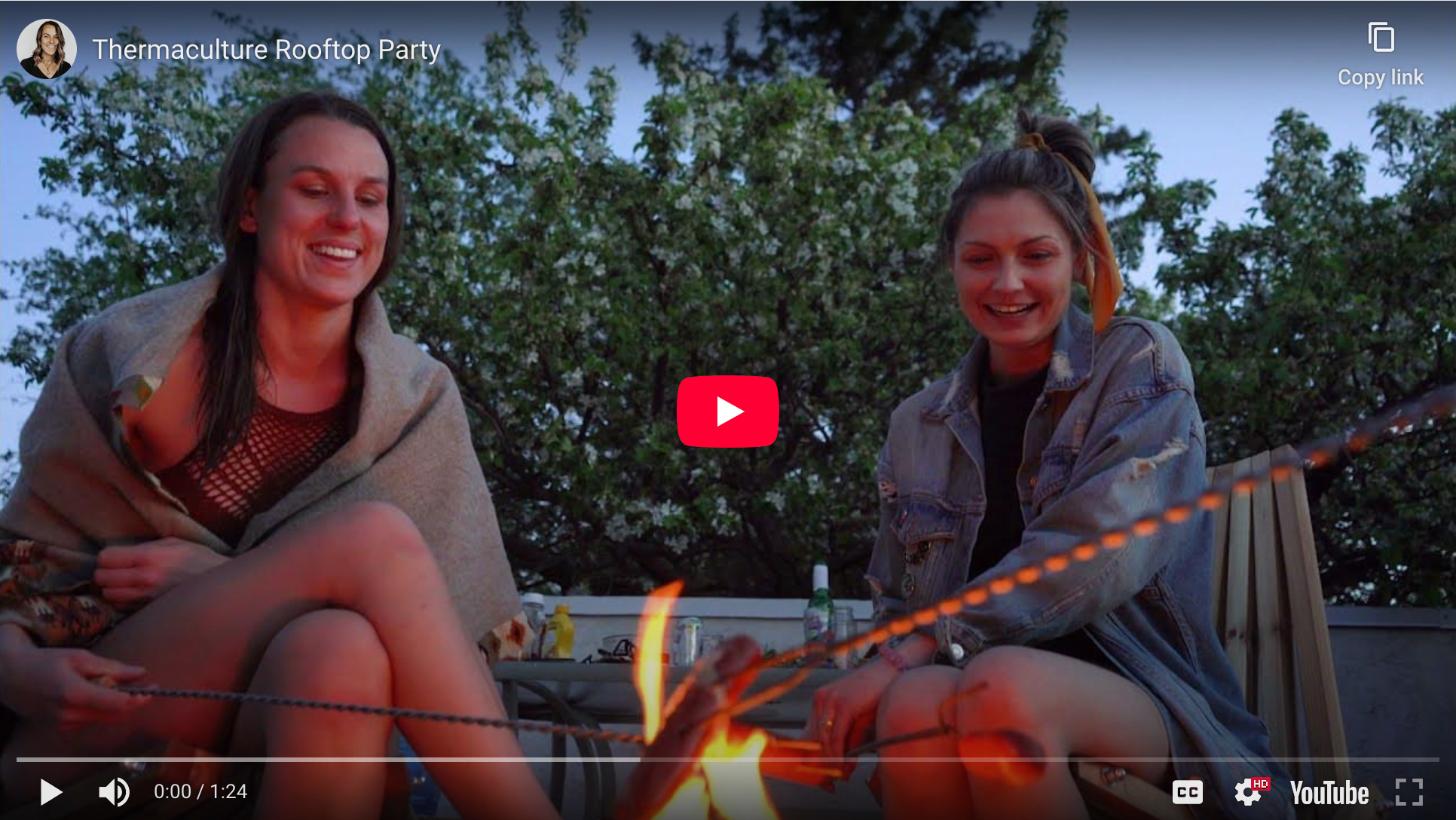 Load video: Thermaculture portable sauna tent and stove roof top party