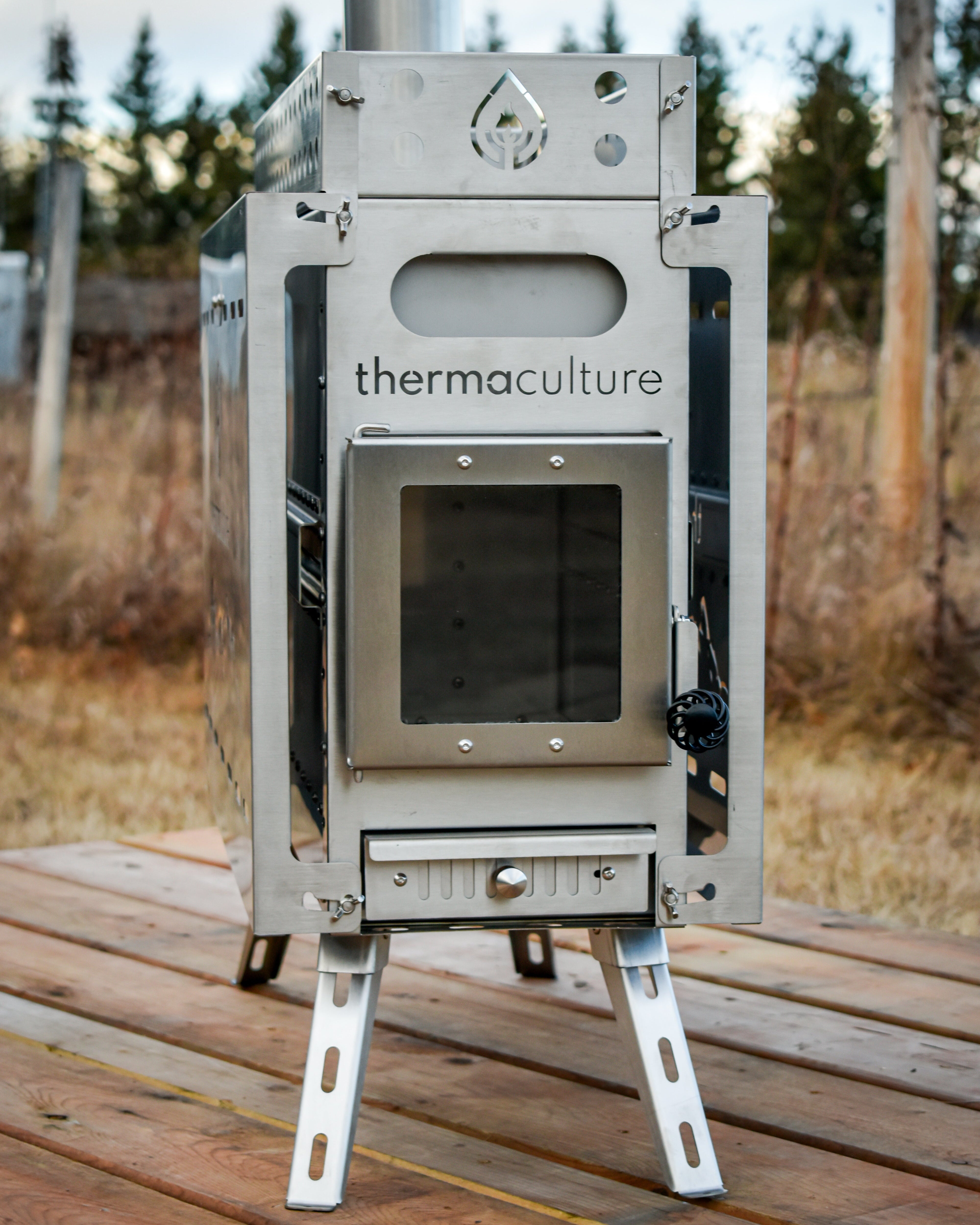 テント・タープ Hilander Air Flame Tent MIINY Thermaculture Portable Wood-Fired Sauna Stove (V2)