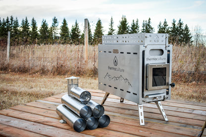 The Core Kit - Sauna Tent, Stove, Benches + Rocks.