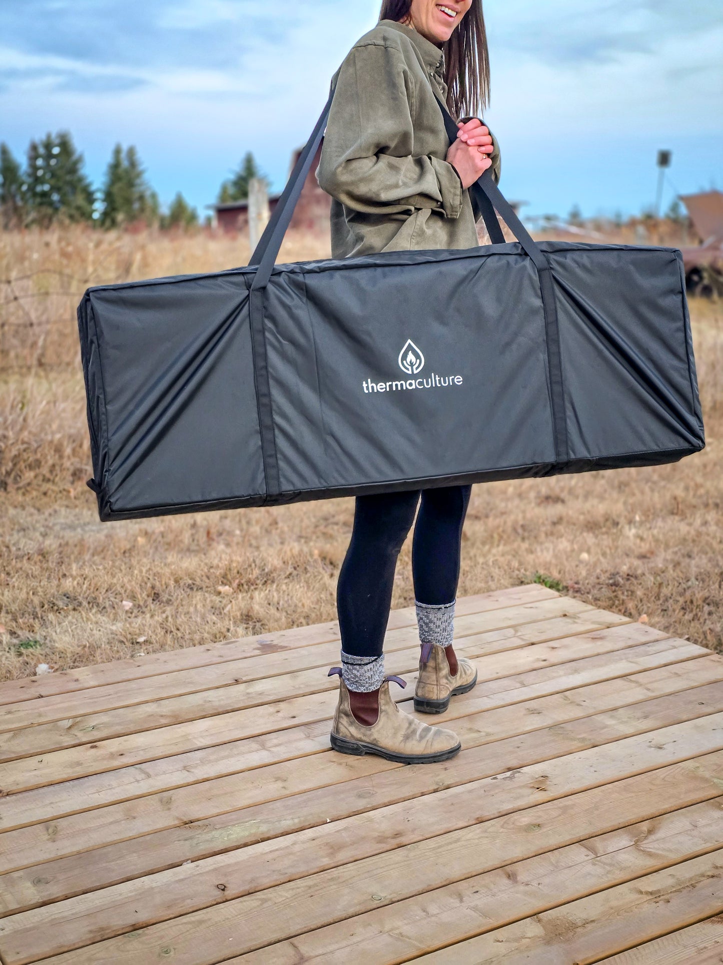 The Core Kit - Sauna Tent, Stove, Benches + Rocks.